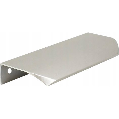 Tirador de borde para muebles de acero inoxidable de 11,6 cm UA02 96/116 mm, ligero y duradero. (1/5)