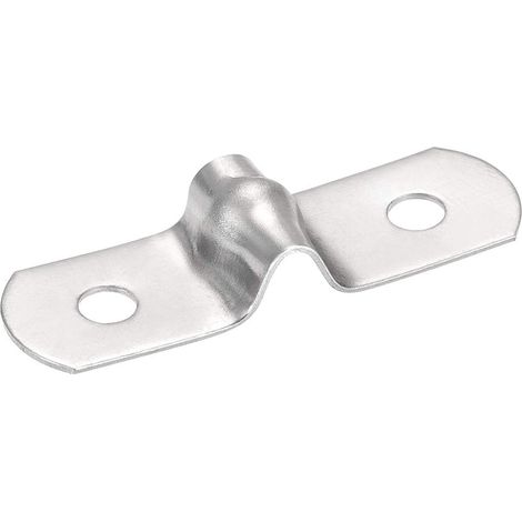 Lot de 25 sangles de tuyau rigides de 5 mm à 2 trous en acier inoxydable, colliers de serrage robustes pour fixation de tuyaux, plomberie, électricité, échappement (1/5)