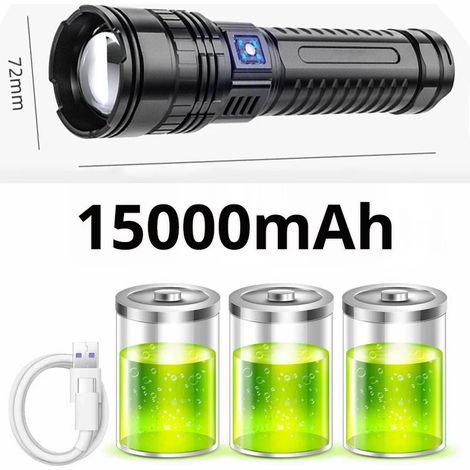 Lampe torche intégrée à batterie, projecteur d'urgence (1/5)