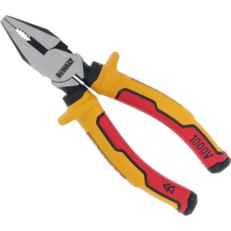 DeWALT VDE Insulated Combination Pliers, 160mm, Professional Hand Tool for Electrical Work (1/2)