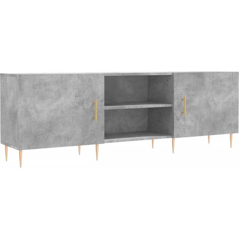 Mobile TV multimediale scaffale TV credenza TV sala da pranzo soggiorno camera da letto 150 x 30 x 50 cm legno ingegnerizzato grigio 020025997