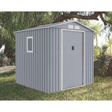 Caseta metalica menorca 213x205x191 cm gris m nortene (1/5)