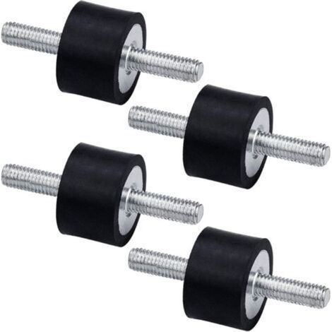 Lot de 4 Supports d'Isolation Anti-Vibration en Caoutchouc, M8 30 x 20 mm Supports Amortisseurs de Vibrations Isolateur pour Voiture, Bateau, Bobines, Compresseur d'air (1/5)