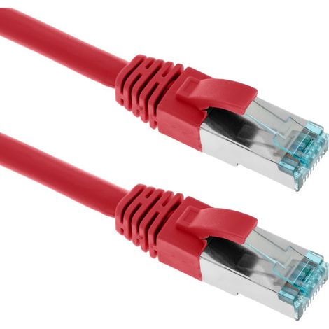 Câble réseau Ethernet FTP Cat.7 rouge 0,5 m (1/5)