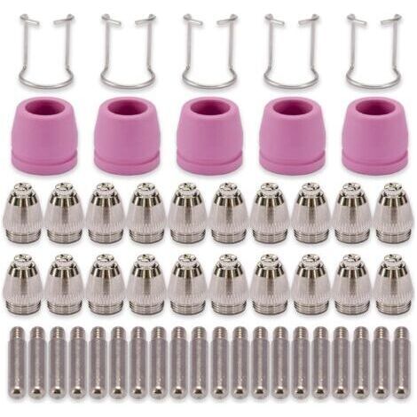 BUNTHAUS ( 50 pièces)Kit de buses et d'embouts pour torche plasma SG 55 AG 60 WSD 60 (1/5)