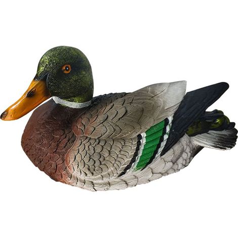 Décoration pour Bassin Statue Résine Canards Mandarins Naturels Couleurs Multicolores Dimensions Différentes (Single/Mère-Enfant/Regarde/Mâle/Femme) (1/5)