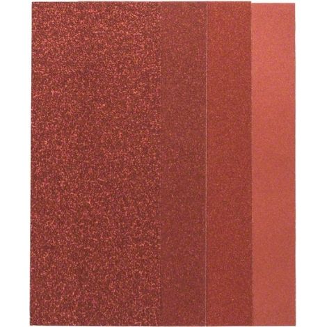 Papier de verre pour ponceuse orbitale, grain 60, 80, 120, 240, 25 pièces BOSCH 2607019498 (1/7)