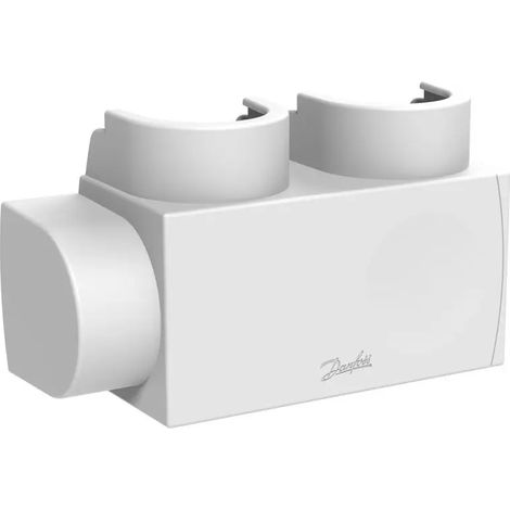 Danfoss Cubierta de plástico para VHS-DV angular, sensor a la derecha en RAL 9016, radiador 1/2'', 013G7973