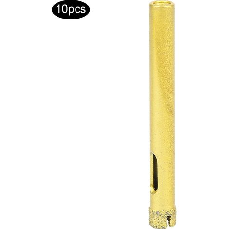 10 Stück Diamant-Lochsägenbohrer 8 mm für Goldgranit, Keramikfliesen, Beton und Marmor (1/5)