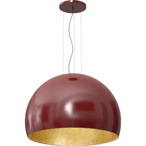 Lampada a sospensione bordeaux oro Ø100 Compo Luminex E27
