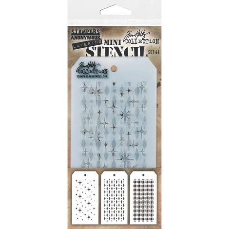Lot de mini pochoirs en plastique n°44
