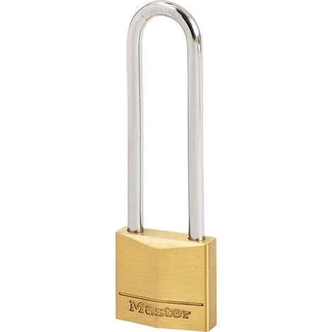 Cadenas en laiton pour cave, malle, vestiaire, 30mm avec serrure à clé, anse longue, Or (1/5)
