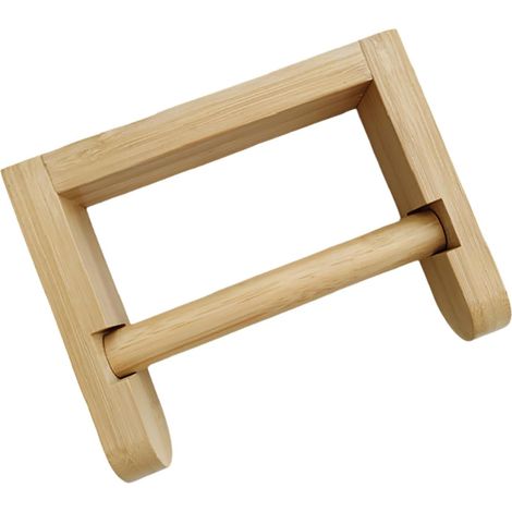 Porte-rouleau de papier toilette en bambou japonais capacité charge (1/5)