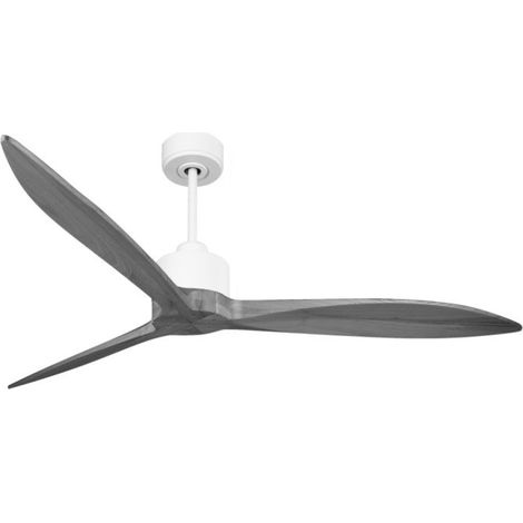 Modulo Latino Slim - Super destratificateur et ventilateur DC 166 cm blanc  pales bois gris  idéal 30 à 60 m² (1/5)