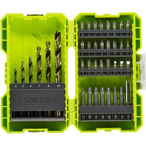 Ryobi RAK38SDD Kit 38 Bits 1/4" Sechskant-Bithalter Bohrschrauber