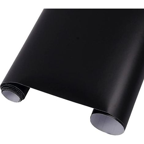 Film vinyle noir mat avec technologie de libération d'air - 30 x 100 cm - Idéal pour les applications automobiles extérieures