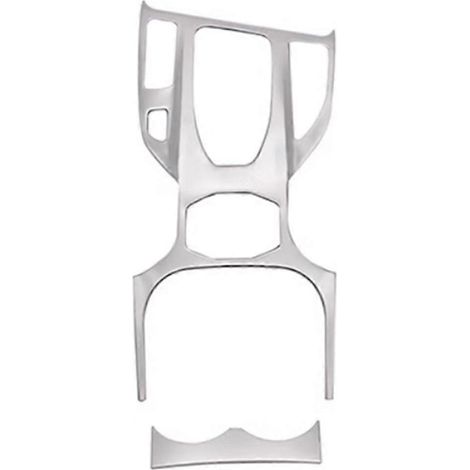 Accessoires de garniture de panneau de levier de vitesse et de cadre de porte-gobelet pour console centrale F7 F7X en acier inoxydable (1/4)