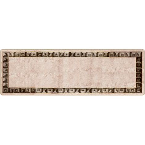vidaXL Coureur de Tapis MARSA Noir 80 x 250 cm Polyester et PVC