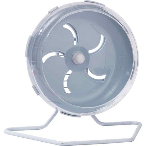 1 roue d'exercice pour hamster, ultra-silencieuse avec roulements à billes doubles, tambour en PS transparent, hauteur réglable, pour hamsters, gerbilles et souris (1/5)