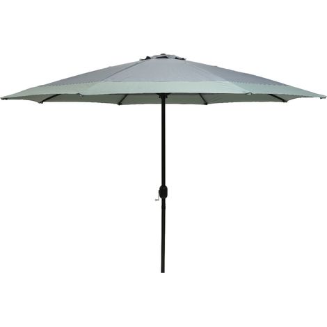 OMBRELLONE 300X240CM GRIGIO/VERDE DA GIARDINO ESTERNO