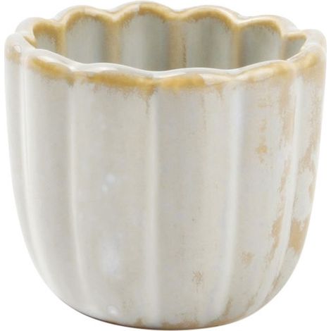 Coquetier Lotus Blanc Design élégant En Porcelaine Blanche - Fine Dining Living