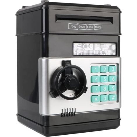 Tirelire électronique à Code pour Enfants et bébés, Mini Coffre-Fort ATM, Banque de pièces de Monnaie, véritable Tirelire avec[853] (1/4)