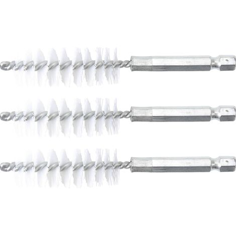 Spazzola in nylon 17 mm 6,3 mm (1/4") 3 pz.