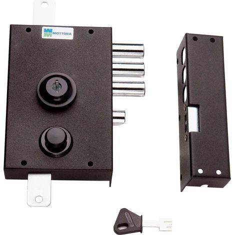 Serratura di Sicurezza Triplice con Pompa Sinistra Mottura Modello 30030 (1/4)
