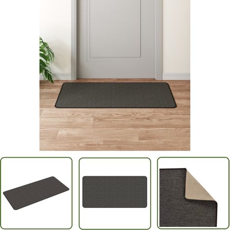 The Living Store Teppichläufer Sisal-Optik Anthrazit 50x100 cm - Teppichläufer - Sisal Look - Anthrazit - Wohnraumteppich - Flurreinwand (1/5)