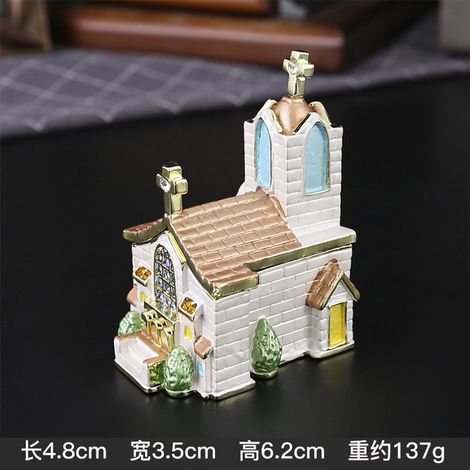 Boîte à bijoux Villa (blanche) avec couvercle à charnière pour une protection anti-oxydation (1/2)