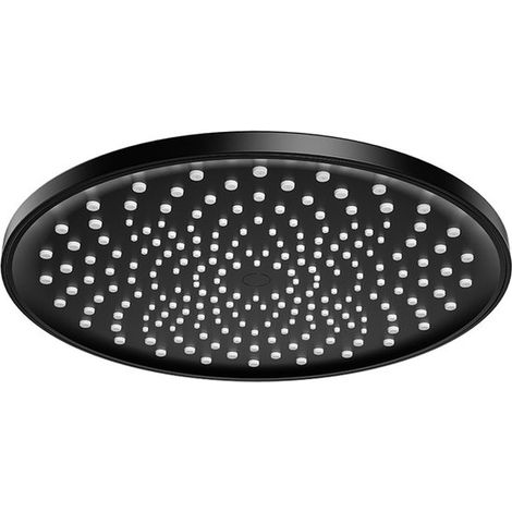 Soffione doccia a pioggia, anticalcare, grande, a risparmio idrico, rotondo, soffione doccia ad alta pressione per installazione permanente per bagni, stabile (1/4)