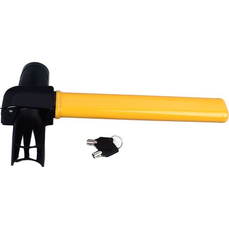 Antivol Volant A3 Acier Forme T Portable Dispositif Sécurité Antivol avec 2 Clés pour Véhicule (1/5)