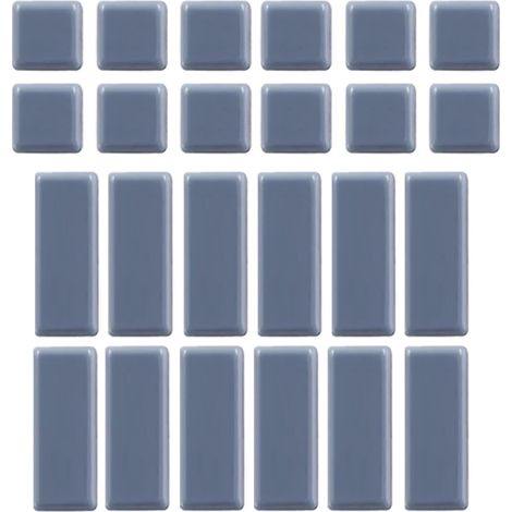 Lot de 24 protections sol autocollantes pour parquet et carrelage, (1/5)