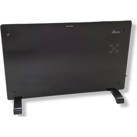 ThermoConvector Design Tempered Glas Panel 2000 W Termovetro Niklas