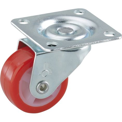 Dörner & Helmer Lenkrolle 30 x 14 mm Tragkraft 20 kg Möbelrolle Möbel mobil (1/2)