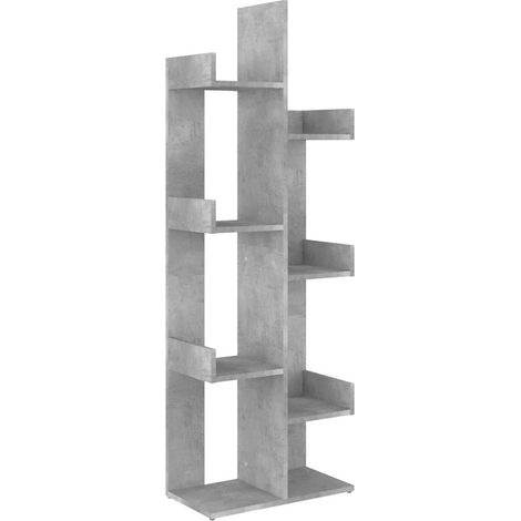 Maison Exclusive - Estantería de madera de ingeniería gris hormig (1/5)