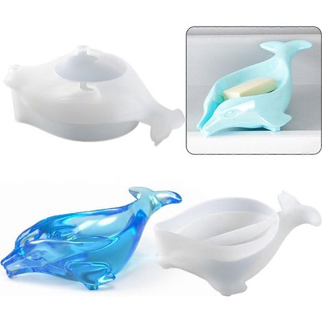 Boîte de rangement en résine, moule en silicone pour savon, moule époxy pour porte-bougie (1/4)