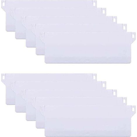 10PCS 127mm Plaque de Lestage pour Store Californien Poids de Store Vertical Lattes Kit de Réparation de Stores Verticaux Rideaux, Blanc (1/4)