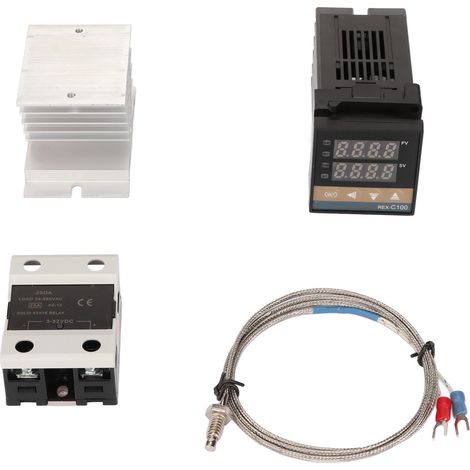 Digitaler PID-Thermostat mit Thermoelement Typ K und SSD 25A 100-240V - Präziser Temperaturregler für Landwirtschaft und Bauernhöfe