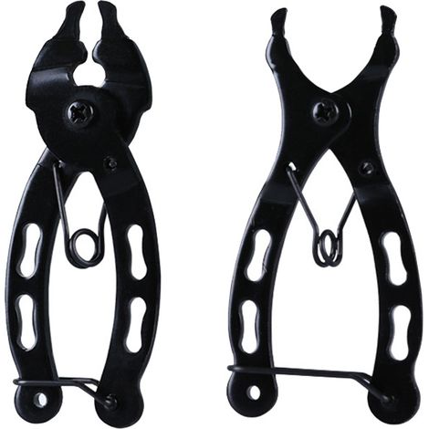 Pinza per catena di bicicletta in 2 parti, pinza per catena, pinza per catena mancante, pinza 2 in 1 per apertura e chiusura, facile da usare, utensile per catena di bicicletta, compatibile con tutte 