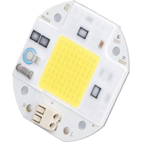 COB-Lampenperle, Hochleistungs-LED-Chip, helle COB-Lichtquelle, treiberlos für DIY-Beleuchtung, 110 V, 50 W, Kaltweiß (5800 K–6500 K) (1/5)