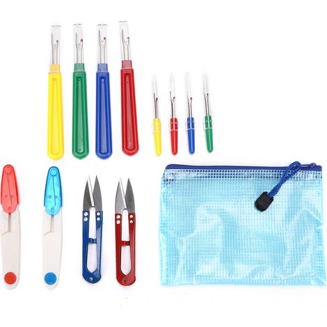 Seam Ripper Kit Portable DIY Colored Plastic Handle Stitch Remover for Sewing Threading Embroidery Craft Production (1/5)