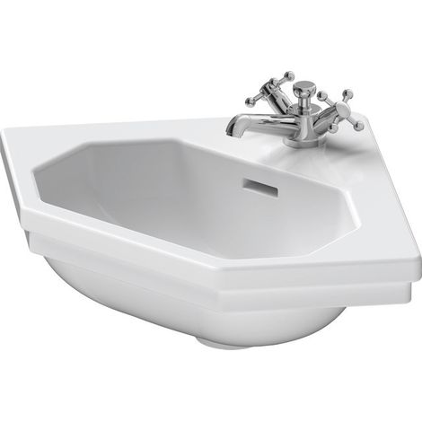Duravit 1930 Eckhandwaschbecken 59,5 × 45 cm mit Überlauf und (1/5)