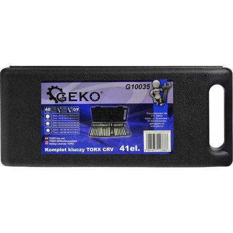 Jeu de clés Torx CRV 41 pièces, boîte en plastique (10) (1/3)