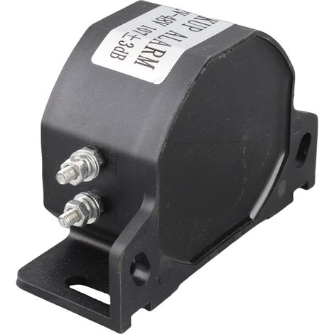 Avertisseur de recul 12V-48V 107±3dB ABS IP67 étanche pour poids lourd pelle mécanique BTP sirène marche arrière bip biper camion chantier (1/5)