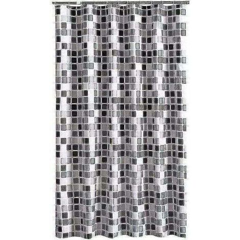 Duschvorhang 200 x 220 cm (B x H), schimmelresistent, antibakteriell, wasserabweisend, weiches Polyestergewebe