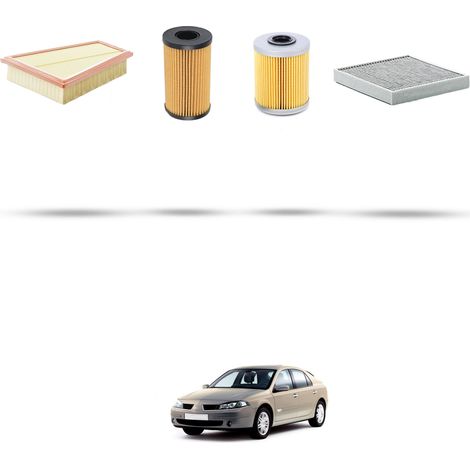 Kit tagliando 4 filtri compatibile con Renault Laguna II 2.0 dci 127kw dal 2006 (1/5)