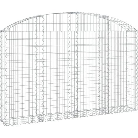 Maison Exclusive - Gabione mit Hochbogen 200x30x120/140 cm Verzin