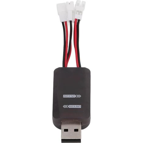 Chargeur USB 4CH, 4 LEDs Indépendantes de 4 Canaux, pour Batterie Connecteur Mcpx/Molex/JST, pour Batterie 1S 3.7V Lipo LiHV 3.8V pour Hélicoptère RC Etc. (1/5)
