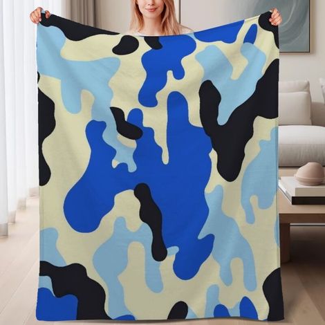 Couverture de lit en polaire, microfibre douce et confortable légères toutes saisons, décoration de chambre, cadeau idéal pour femmes et hommes, 6080 pouces (1/4)